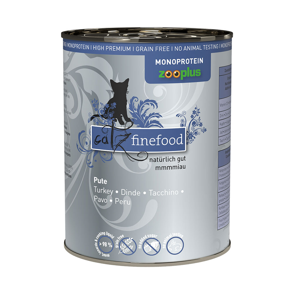 catz finefood Monoprotein zooplus 6 x 400 g - Pute catz finefood Monoprotein zooplus 6 x 400 g - Pute von Catz Finefood