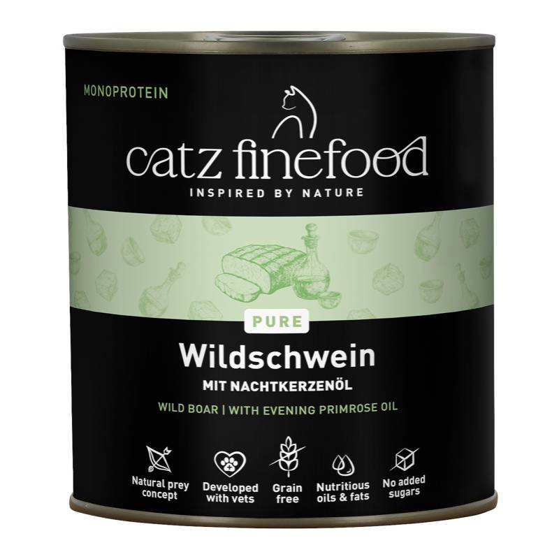 catz finefood Pure 6 x 800 g/750 g - Wildschwein catz finefood Pure 6 x 800 g/750 g - Wildschwein von Catz Finefood