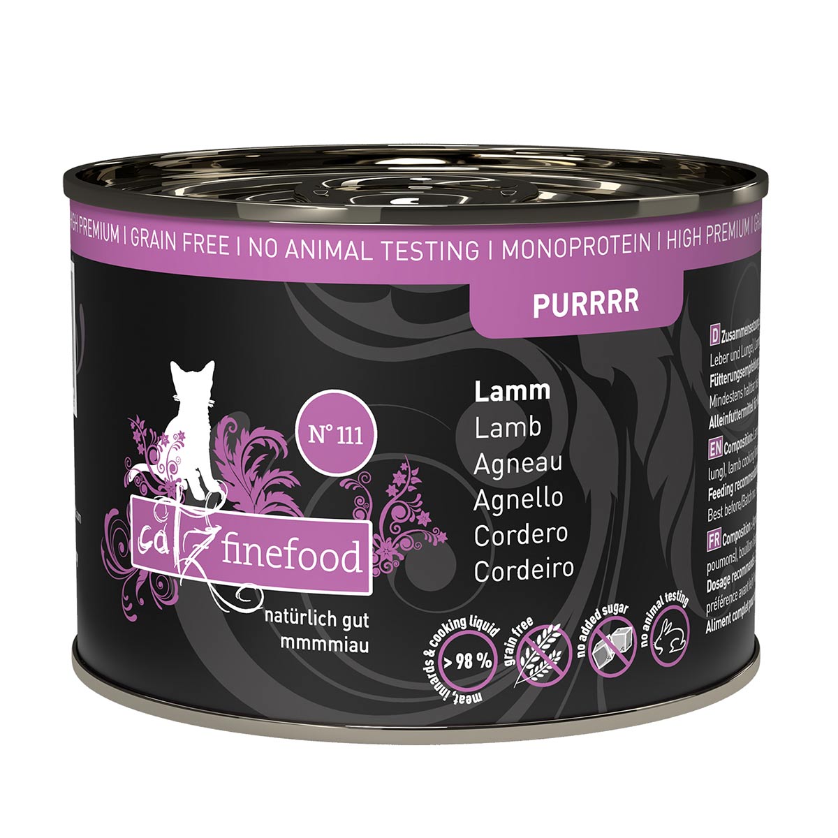 catz finefood Purrrr No.111 Lamm 6x200g von Catz Finefood