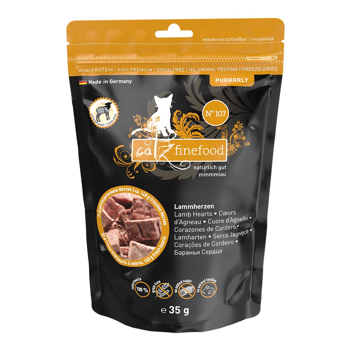 catz finefood Purrrrly No.107 Lammherzen 45g von Catz Finefood