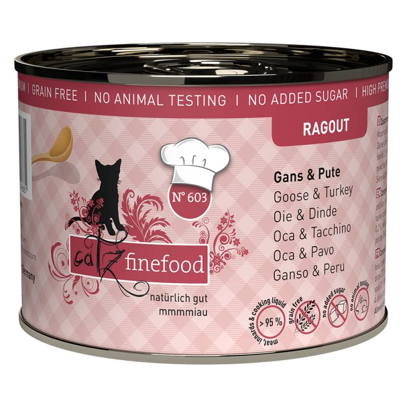 catz finefood Ragout 6 x 190 g - No.603 Gans & Pute von Catz Finefood