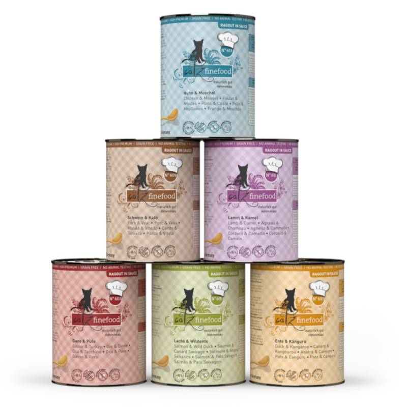 catz finefood Ragout 6 x 380 g - Mixpack (6 Sorten) von Catz Finefood