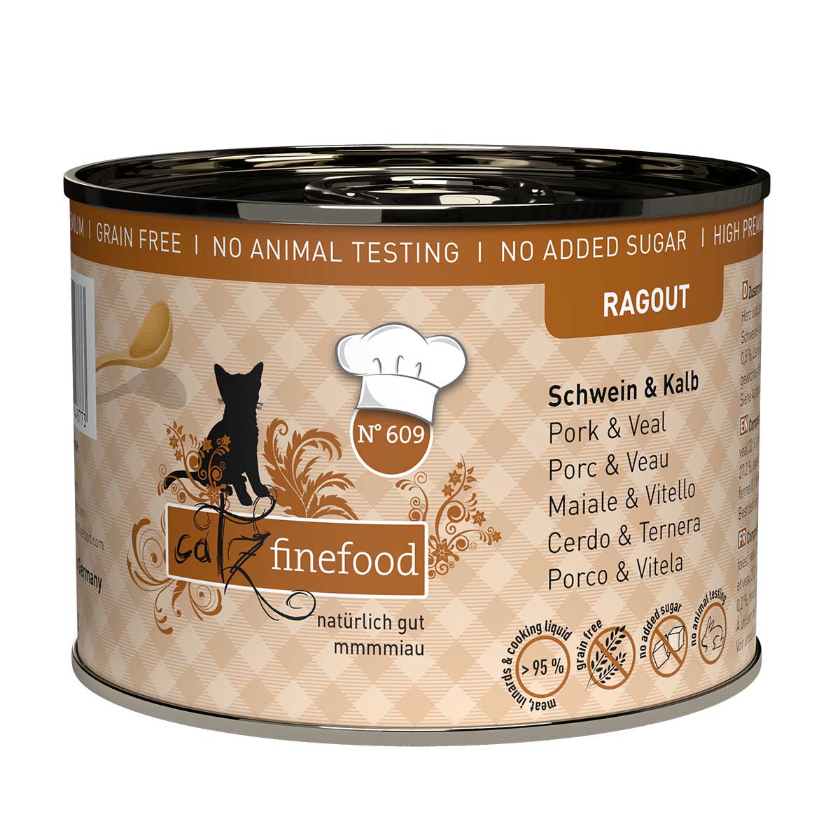 catz finefood Ragout No.609 Schwein & Kalb 6x190g von Catz Finefood