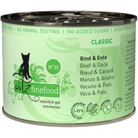 Catz finefood Nassfutter Katze Classic Adult No. 23 Rind und Ente 6x200 g von Catz Finefood