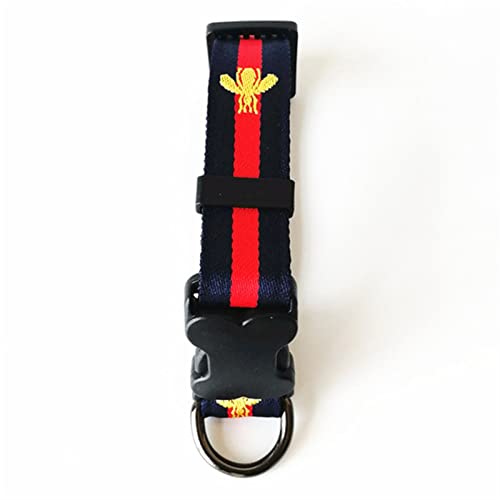 Hundehalsband und Leine, modisches Hundegeschirr 2022 (Farbe: schwarzes Halsband, Größe: S) von Cavanu