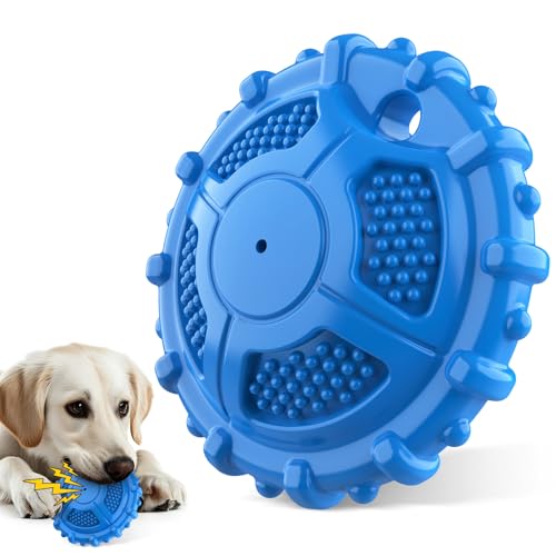 Unzerstörbares Kauspielzeug für Hunde, quietschendes, robustes Kauspielzeug für kleine, mittelgroße und große aggressive Kauer, Gummi-Hundespielzeug mit Milchgeschmack, langlebig für Langeweile, Unzerstörbares Kauspielzeug für Hunde, quietschendes, robustes Kauspielzeug für kleine, mittelgroße und große aggressive Kauer, Gummi-Hundespielzeug mit Milchgeschmack, langlebig für Langeweile, von Cawjug
