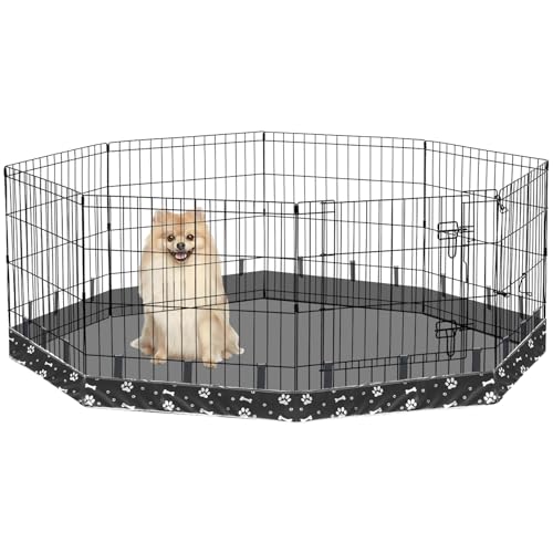 Hunde-Laufstall Bodenpolster für 61 cm Metall achteckig 8-Panel Haustiergehege | wasserdichte wiederverwendbare Hundetrainingsmatte | Design mit elastischen Schnallenverbindungen (Hinweis: Laufstall Hunde-Laufstall Bodenpolster für 61 cm Metall achteckig 8-Panel Haustiergehege | wasserdichte wiederverwendbare Hundetrainingsmatte | Design mit elastischen Schnallenverbindungen (Hinweis: Laufstall von Cawvox