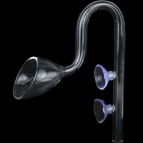 Caylingdee Lily Pipe Glas-Abfluss-Set, Wasserzuflussrohr-Set für Aquarien, gepflanzte Aquarien, Filter, 17 mm für 16/22 mm Innendurchmesser-Rohre Caylingdee Lily Pipe Glas-Abfluss-Set, Wasserzuflussrohr-Set für Aquarien, gepflanzte Aquarien, Filter, 17 mm für 16/22 mm Innendurchmesser-Rohre von Caylingdee