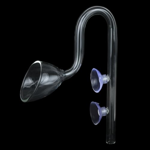 Caylingdee Lily Pipe Glas-Abfluss-Set für Aquarium, Pflanzentankfilter, Lilienabfluss: 13 mm für 12/16 mm (1/2 Zoll ID) Rohr) von Caylingdee