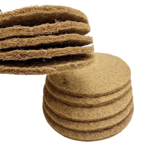 Pack of 20 Round Bird Cage Nest for Birds Pigeon Nesting Mat Breeding Accessories Coir Mat Pigeon Egg Pads for Cockatiels von Cazqgoy