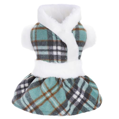 Hundepullover für Mädchen, Fleece, Neujahrs-Hundekleider für kleine Hunde, Mädchen, Welpenpullover, Winterkleidung, Haustierkleidung, Hundepullover, Kleid, Hunde-Outfit, Größe S, Grün Hundepullover für Mädchen, Fleece, Neujahrs-Hundekleider für kleine Hunde, Mädchen, Welpenpullover, Winterkleidung, Haustierkleidung, Hundepullover, Kleid, Hunde-Outfit, Größe S, Grün von Ccurrili