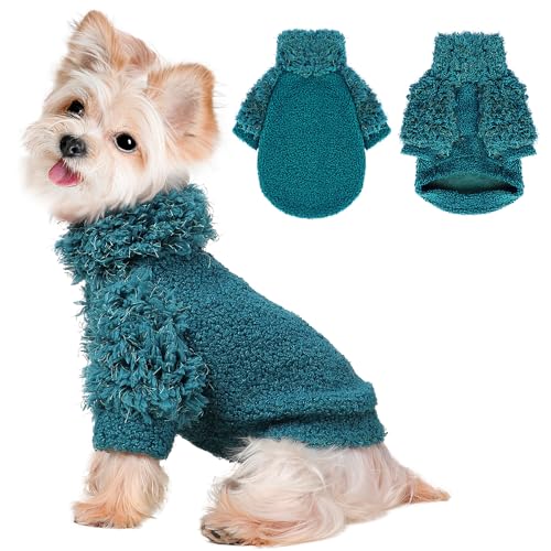 Hundepullover für kleine Hunde, Mädchen, Jungen, Winter, Herbst, kleine Hundepullover (für Hund oder Katze bis zu 5,4 kg), weich, warm, Welpenpullover, Weste, Haustier, Hundekleidung, Mantel, von Ccurrili