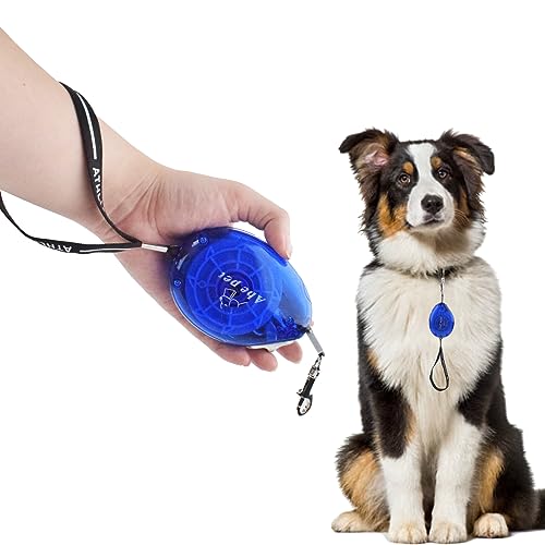 Cdipesp Mini Retractable Dog Leash with 8ft Strong Nylon Tape, Hands Free Portable Lightweight Walking Leash with Wrist Strap for Small Dogs Cats, One Hand Brake, Tangle Free Pull Force up to 11.8 kg von Cdipesp