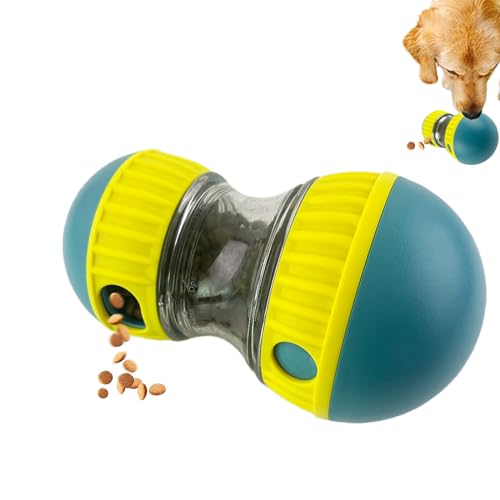 Cdycam Hunde-Leckerli-Ball, verstellbare Dosierung, interaktives Spielzeug, unzerstörbare Puzzles, Futterspender für langsames Füttern, Haustier-Katzenanreicherungsspielzeug, interaktives Spielzeug von Cdycam