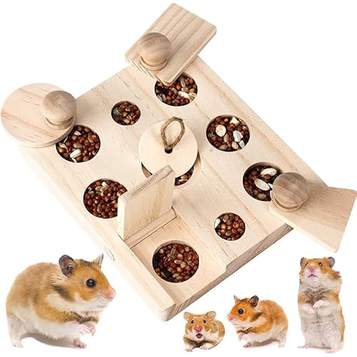 Cdycam Rattenspielzeug für kleine Tiere, interaktives Versteck-Leckerli-Puzzle, Schnüffelspiel, Spielzeug für Hamster, Kaninchen, Kaninchen, Ratte, Meerschweinchen und Chinchilla, geistige von Cdycam