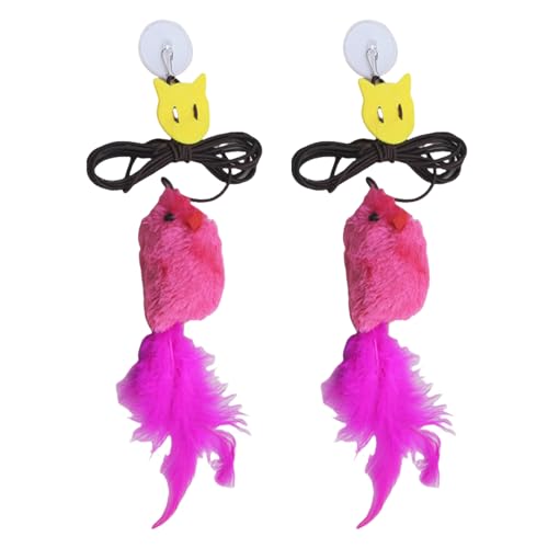 CeaBulo 2pcs Selbst Unterhaltsame Katzen Teaser Spielzeug Squeak Maus Tür Hanging Toy Für Innenlangewahrnehmungskatzen Angst Reduzieren CeaBulo 2pcs Selbst Unterhaltsame Katzen Teaser Spielzeug Squeak Maus Tür Hanging Toy Für Innenlangewahrnehmungskatzen Angst Reduzieren von CeaBulo