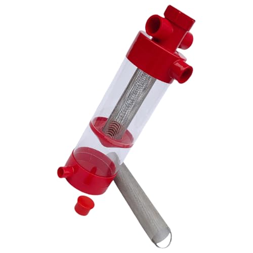 CeaBulo Professionelles Edelstahl Fisch Fäkalentfernungsinstrument Für Salzwasserriffe Aquarium Teich Terrarium Paludarium Verbessert Wasserqualität Wartung Aquariumfilter Für Abfalltrennung von CeaBulo