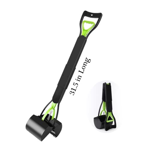 Ceasyde Großer Hundekotschaufel 80 cm Extra langer Griff faltbarer Kotenentferner Greifer Picker für den Außenbereich Garten/Innenbereich Katzen und Hunde Tierabfälle, keine Notwendigkeit von Ceasyde