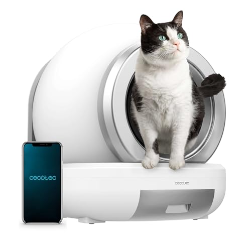 Cecotec Automatische Kompakte Katzentoilette mit Selbstreinigung Pumba 7000 CleanKitty Compact Connected. Kapazität 65L, Dreifaches Desodorierungssystem, Steuerung per WiFi, Leise, Infrarotsensor Cecotec Automatische Kompakte Katzentoilette mit Selbstreinigung Pumba 7000 CleanKitty Compact Connected. Kapazität 65L, Dreifaches Desodorierungssystem, Steuerung per WiFi, Leise, Infrarotsensor von Cecotec