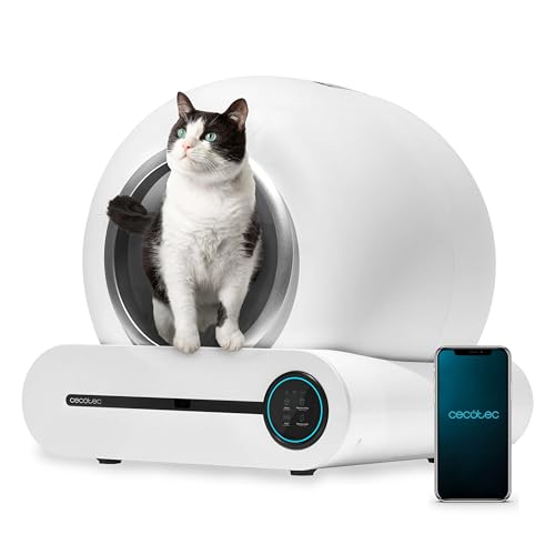 Cecotec Selbstreinigende Katzentoilette Pumba 8000 CleanKitty Smart. 18W, 9L Kapazität, Dreifaches Desodorierungssystem, WiFi-Steuerung und Display, Leise und Sicher mit Infrarotsensor Cecotec Selbstreinigende Katzentoilette Pumba 8000 CleanKitty Smart. 18W, 9L Kapazität, Dreifaches Desodorierungssystem, WiFi-Steuerung und Display, Leise und Sicher mit Infrarotsensor von Cecotec
