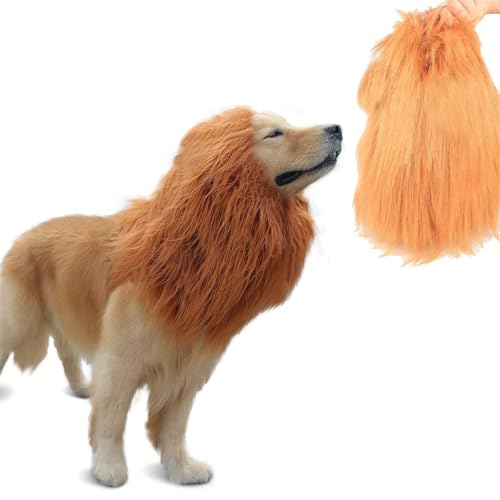 Ceeyoll Rotbraun Löwenmähne Hund, Lustige Haustier Katze Kostüme kostüme für Hunde für Halloween Weihnachten,Hunde Löwenhaar Kostüm, Hund löwenmähne,Löwenkopf-Mähnendekoration für Haustiere.(L) Ceeyoll Rotbraun Löwenmähne Hund, Lustige Haustier Katze Kostüme kostüme für Hunde für Halloween Weihnachten,Hunde Löwenhaar Kostüm, Hund löwenmähne,Löwenkopf-Mähnendekoration für Haustiere.(L) von Ceeyoll