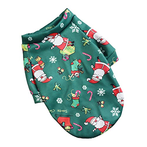 Weihnachts-Hundeoutfit, Schneeflockenmuster, Weihnachts-Schneemann-Hundepullover, Wintermantel für mittelgroße und große Hunde von Celebration Directre