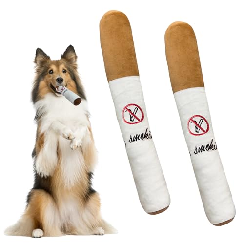Celiodd 2 Pcs Hundespielzeug Zigarette Hundespielzeug Joint Joint Interaktives Zigaretten Spielzeug Hund,Welpenspielzeug FüR Kleine,Mittelgroße und Große Hunde von Celiodd