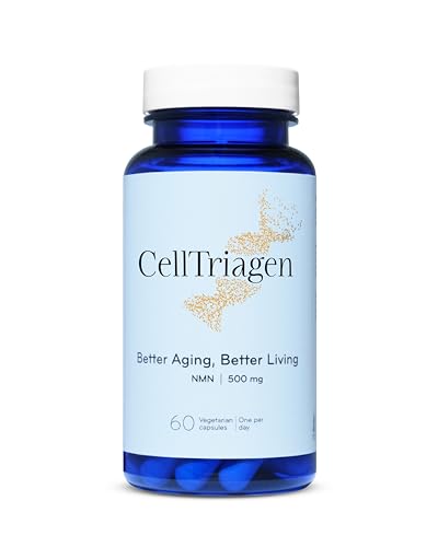 CellTriagen NMN Kapseln 500mg, NAD+ Booster - >99% Reinheit - Premium Reines Pulver - 60 Kapseln mit Pharmazeutischer Qualität - Vegan - Laborgeprüft in Deutschland - für Hunde & Katzen geeignet CellTriagen NMN Kapseln 500mg, NAD+ Booster - >99% Reinheit - Premium Reines Pulver - 60 Kapseln mit Pharmazeutischer Qualität - Vegan - Laborgeprüft in Deutschland - für Hunde & Katzen geeignet von CellTriagen