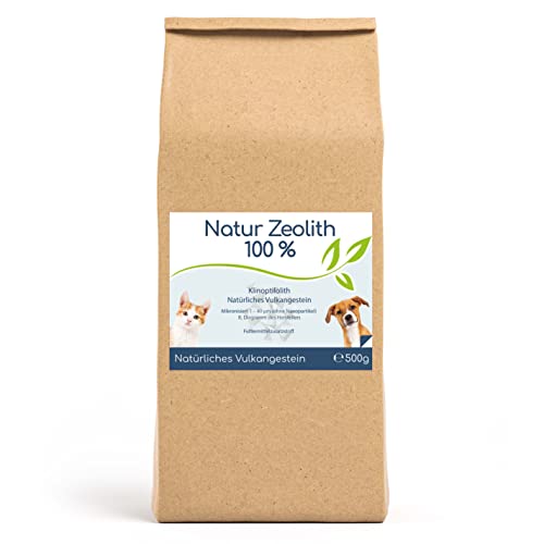 Cellavita Zeolith Natur-Zeolith (100% Ceolith) - Klinoptilolith - für Hunde & Katze & Tiere (500g) von Cellavita