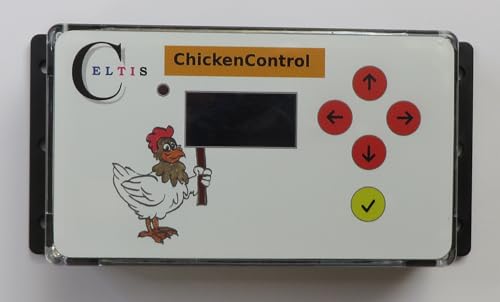Celtis ChickenControl - Die All-In-One-Steuerung für Ihren Hühnerstall, für Beleuchtung, Klappe, Lüftung, Heizung, berechnet Sonnenaufgang und Untergang, sanftes Dimmen Celtis ChickenControl - Die All-In-One-Steuerung für Ihren Hühnerstall, für Beleuchtung, Klappe, Lüftung, Heizung, berechnet Sonnenaufgang und Untergang, sanftes Dimmen von Celtis
