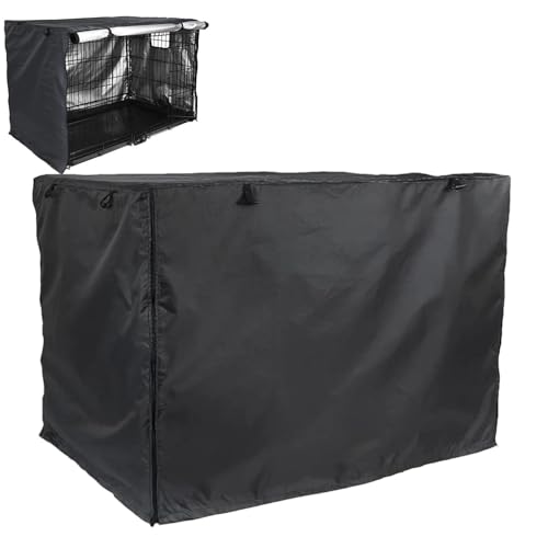 Abdeckung für Hundekäfig, wasserdicht, aus Stoff, silberfarben, Universalgröße, für Hundekäfig, 61 cm, Schwarz Abdeckung für Hundekäfig, wasserdicht, aus Stoff, silberfarben, Universalgröße, für Hundekäfig, 61 cm, Schwarz von Celuicion