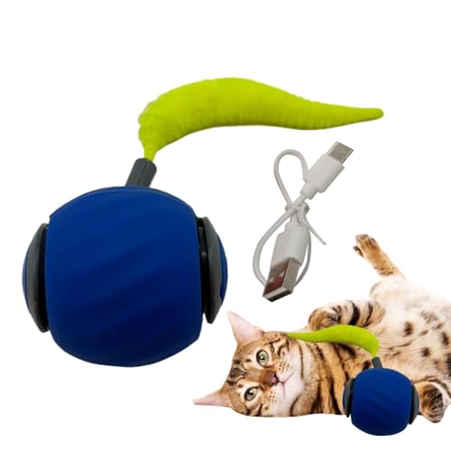 Bälle für Katzen, Spielzeug für Katzen mit beweglichem Ball, Katzenspielzeug für rollende Katzen, automatisches Katzenspielzeug, interaktives Spielzeug, wiederaufladbar, USB, Katze, Spielzeug Bälle für Katzen, Spielzeug für Katzen mit beweglichem Ball, Katzenspielzeug für rollende Katzen, automatisches Katzenspielzeug, interaktives Spielzeug, wiederaufladbar, USB, Katze, Spielzeug von Celuicion