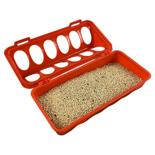 Celuicion Futterspender für Geflügel, Anti-Spip-Futterstation für Hühner – Futtertablett mit Abtropfloch für Bauernhof, Tauben, Wachtel, Vögel, Verwendung im Haus im Freien und Innenbereich Celuicion Futterspender für Geflügel, Anti-Spip-Futterstation für Hühner – Futtertablett mit Abtropfloch für Bauernhof, Tauben, Wachtel, Vögel, Verwendung im Haus im Freien und Innenbereich von Celuicion
