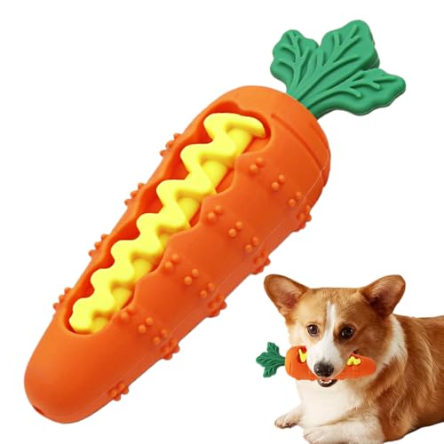 Celuicion Hundefutter Spielzeug - Interaktives Quietschspielzeug mit Leckerliausgabe | Beißfeste Möhrenförmige Spielzeug Für Große, Mittelgroße Und Kleine Hunde Celuicion Hundefutter Spielzeug - Interaktives Quietschspielzeug mit Leckerliausgabe | Beißfeste Möhrenförmige Spielzeug Für Große, Mittelgroße Und Kleine Hunde von Celuicion