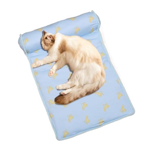 Celuicion Hundekühlungsbett, Hundekühlmatte, Ice Seide Weiche Faltbare Katzenkühlbett, Atmungsaktives Schlafkissen, süße Kätzcheneisspülkissen, Welpenkühldecke mit Kissen für Katzen Hunde Celuicion Hundekühlungsbett, Hundekühlmatte, Ice Seide Weiche Faltbare Katzenkühlbett, Atmungsaktives Schlafkissen, süße Kätzcheneisspülkissen, Welpenkühldecke mit Kissen für Katzen Hunde von Celuicion