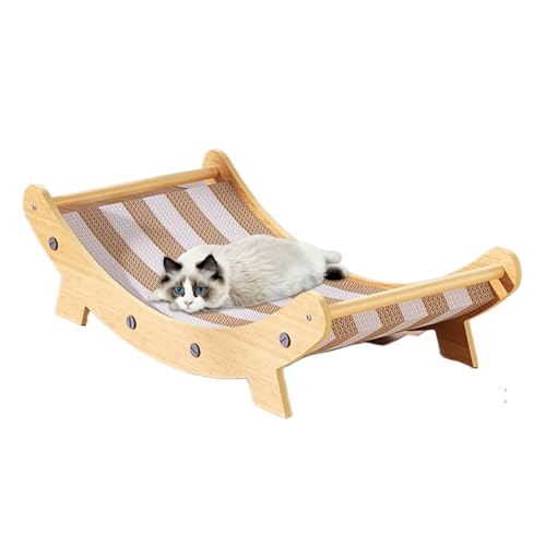 Celuicion Kratzbrett Für Katzen | 2 in 1 Karton Kratzstuhl Für Katzen - Mehrfunktionale Robuste Abriebfeste Kratzspielzeug Für Wohnzimmer Schlafzimmer Ecken Bodenmöbel von Celuicion