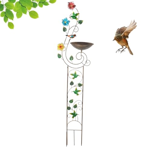 Celuicion Vogeltränke für den Außenbereich, mit Spender, Halterung für Dekoration, mit Erdspieß für Garten, Terrasse, Rasen und Außenhof Celuicion Vogeltränke für den Außenbereich, mit Spender, Halterung für Dekoration, mit Erdspieß für Garten, Terrasse, Rasen und Außenhof von Celuicion