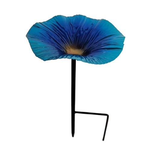 Celuicion Vogeltränke für den Außenbereich | Futterstation für Vögel mit Tablett und Stange | Gartendekoration in Blumenform, wasserdicht, für Terrasse, Garten, Außenbereich Celuicion Vogeltränke für den Außenbereich | Futterstation für Vögel mit Tablett und Stange | Gartendekoration in Blumenform, wasserdicht, für Terrasse, Garten, Außenbereich von Celuicion