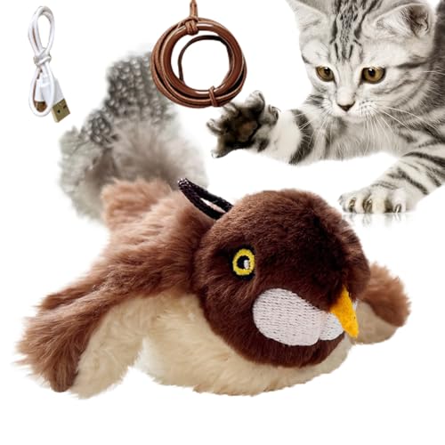 Celuicion Zwitschernder Vogel Katzenspielzeug | Anregendes Plüschtier Mit Füllung Für Katzen | Wiederaufladbares Plüschspielzeug Zur Förderung Von Bewegung, Jagdtrieb & Unterhaltung Celuicion Zwitschernder Vogel Katzenspielzeug | Anregendes Plüschtier Mit Füllung Für Katzen | Wiederaufladbares Plüschspielzeug Zur Förderung Von Bewegung, Jagdtrieb & Unterhaltung von Celuicion