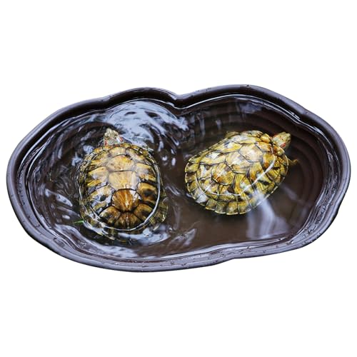 Reptilien Badeschale für Reptilien, große Aquarium Wassernapf für Gecko, Schlange, Schildkröte, Bartagame, Eidechsenbad Reptilien Badeschale für Reptilien, große Aquarium Wassernapf für Gecko, Schlange, Schildkröte, Bartagame, Eidechsenbad von Celuicion