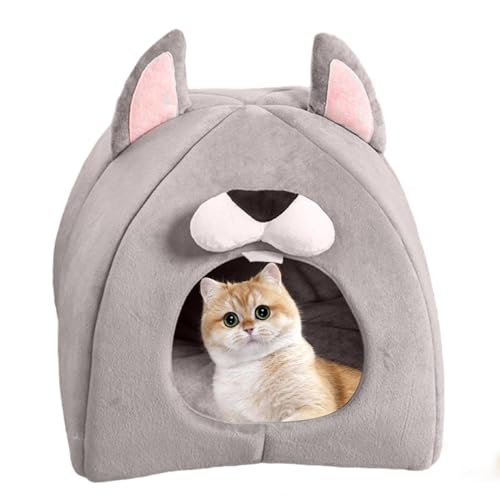Überdachtes Katzenbett, Katzenzelte für Hauskatzen | Katzenbetthaus Süßes geschlossenes Katzenbett | Katzenzeltbett, weiches, bequemes Kätzchenbett für den Winter, Katze, Hund Überdachtes Katzenbett, Katzenzelte für Hauskatzen | Katzenbetthaus Süßes geschlossenes Katzenbett | Katzenzeltbett, weiches, bequemes Kätzchenbett für den Winter, Katze, Hund von Celuicion