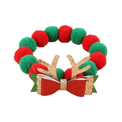 Weihnachtshalsbänder für Katzen,Weihnachtshundehalsband, Süßes Plüsch-Kugel-Katzenhalsband mit Fliege, Bunte Haustier-Halskette, Feiertagsbevorzugung, weiches Katzenkostüm-Zubehör für Kätzchen, Katzen Weihnachtshalsbänder für Katzen,Weihnachtshundehalsband, Süßes Plüsch-Kugel-Katzenhalsband mit Fliege, Bunte Haustier-Halskette, Feiertagsbevorzugung, weiches Katzenkostüm-Zubehör für Kätzchen, Katzen von Celuicion