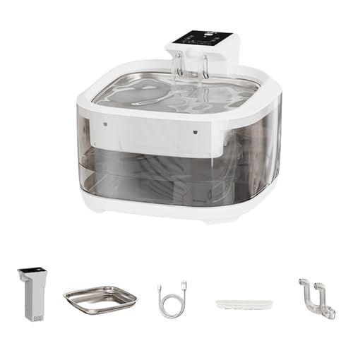 Cenifin 4.5L Automatische Katzen Wasserbrunnen USB Wiederaufladbarer Wasserspender Mit Zirkulierender Filtration Für PET Und Kleine Rassen Cenifin 4.5L Automatische Katzen Wasserbrunnen USB Wiederaufladbarer Wasserspender Mit Zirkulierender Filtration Für PET Und Kleine Rassen von Cenifin