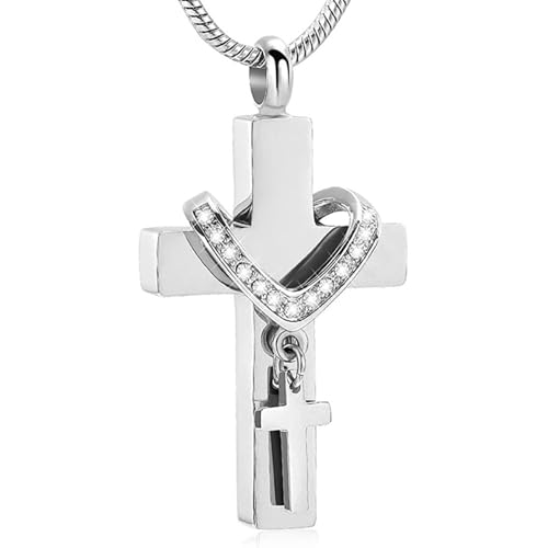 Cenifin Elegante Doppelt Gekreuzte Haustier Ashes Memorial Anhänger Halskette Mit Edelstahl Für Tägliche Verwendung Haustier Erinnerungen Schmuck Edelstahl Urnen Halskette Cenifin Elegante Doppelt Gekreuzte Haustier Ashes Memorial Anhänger Halskette Mit Edelstahl Für Tägliche Verwendung Haustier Erinnerungen Schmuck Edelstahl Urnen Halskette von Cenifin