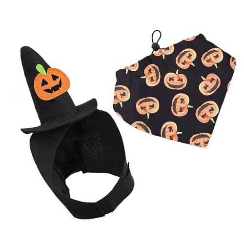 Halloween Haustierkostümhut Und Nackenschal Set Mit Einstellbaren Kabelverkessten Requisiten Für Rassen Festival Event Fotografie Hundeparty Schal Halloween Haustierkostümhut Und Nackenschal Set Mit Einstellbaren Kabelverkessten Requisiten Für Rassen Festival Event Fotografie Hundeparty Schal von Cenifin
