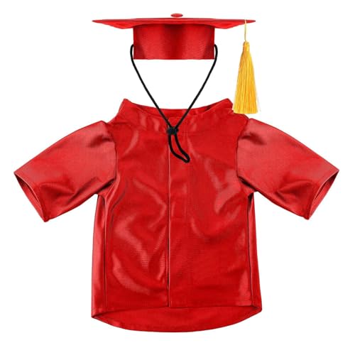Soft Pet Graduation Kostüm Mit Verstellbarem Für Hunde Katzen Urlaubsfeier Rot Soft Pet Graduation Kostüm Mit Verstellbarem Für Hunde Katzen Urlaubsfeier Rot von Cenifin