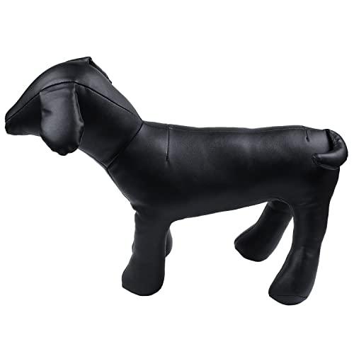 Cenlin Leder Hund Schaufensterpuppen Stehend Stellung Hund Modelle Spielzeug Haustier Tier Geschaeft Schaufensterpuppe Schwarz M von Cenlin