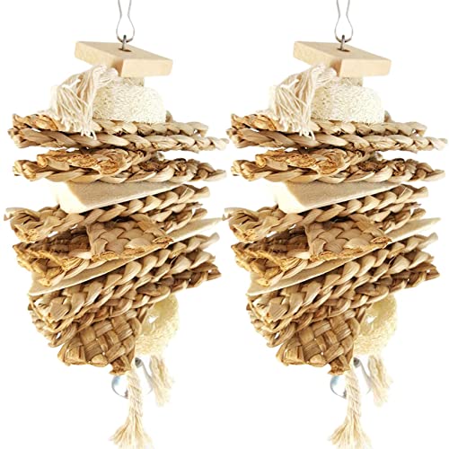 Censous 2X Kau Spielzeug Luffa Cuttlebone Gras Papagei Wellensittiche Kakadu Sittich Nymphensittich KäFig Spielzeug Farbe Censous 2X Kau Spielzeug Luffa Cuttlebone Gras Papagei Wellensittiche Kakadu Sittich Nymphensittich KäFig Spielzeug Farbe von Censous