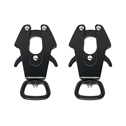 Robuste Hundeleinen-Clips – kleine Schnellverschluss- und Verschluss-Druckknöpfe – Frosch-Clip (Ring 0,8 x 2) von Centmehr