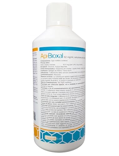 CentroVete Api-Bioxal Flüssigkeit 500 ml – bekämpft die Varroa der Bienen in der Bienenzucht – Lösung mit Glycerin für Bienenstöcke auf Basis von Oxalsäure von CentroVete